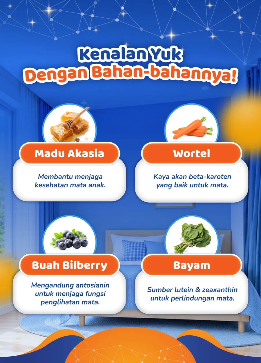 Generos VisiKids dibuat dari bahan-bahan alami.